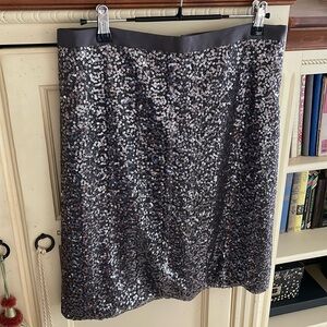 J.Crew grey sequin sparkly pencil skirt